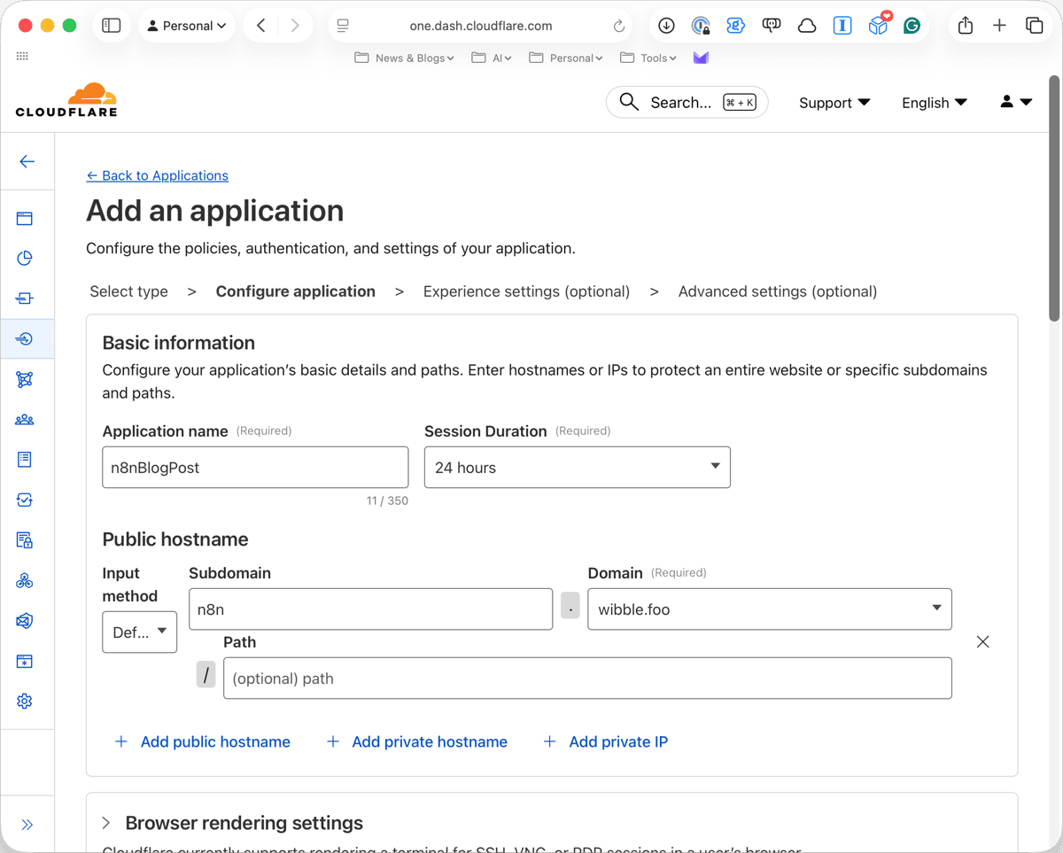 Configure Application