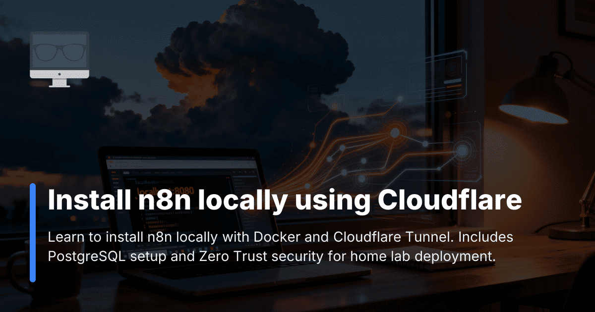 Install n8n locally using Cloudflare
