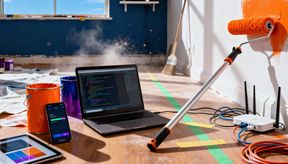 Blog redesign cover showing modern Astro and Tailwind CSS branding