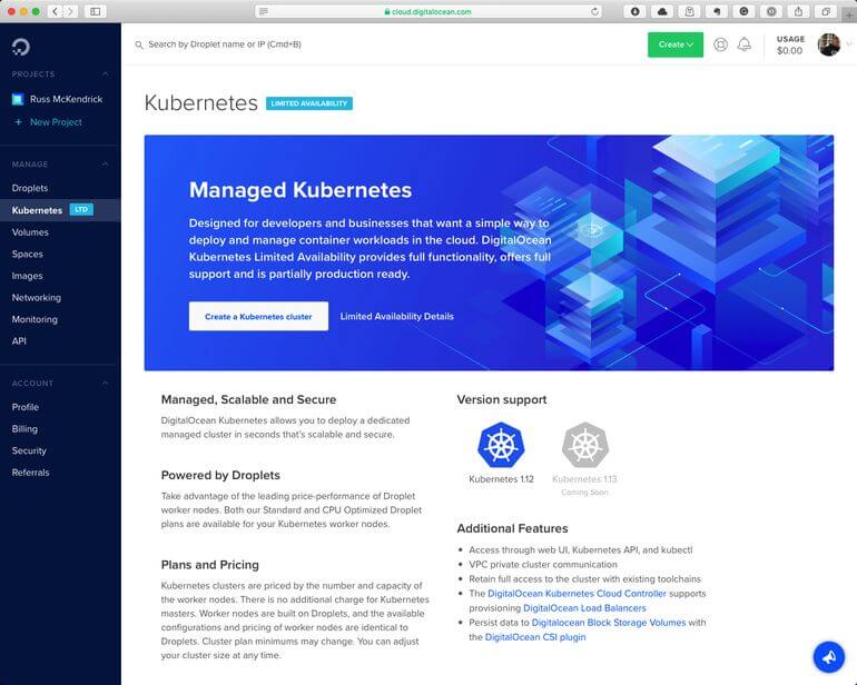 Exploring DigitalOcean’s Managed Kubernetes service: setup, testing, and ease of use. A comprehensive guide by Russ Mckendrick.